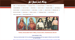 Desktop Screenshot of forjesusandmary.org